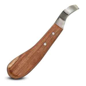 Couteau à sabots en acier Damas de qualité supérieure IRON, outil de fermeur pour le taillage des sabots, lame artisanale, outils vétérinaires, marque privée OEM - Product Image 6