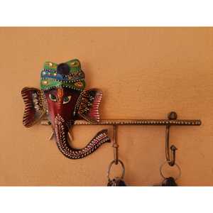 Porte-clés mural élégant Design oiseau en fer Organisateur de courrier et porte-clés - Product Image 4