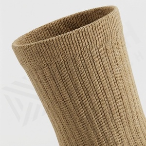 Crew <b>Socks</b> Solid Color 100% Cotton Breathable Knitted for Daily Casual Wear Adults Spring Season Standard Thickness - Product Image 4