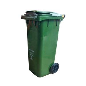 Ruedas de cubo de basura de Pedal de plástico de 240L de alta calidad, diseño clásico, forma rectangular, Material PP para oficina, baño, organizador de oficina - Product Image 3