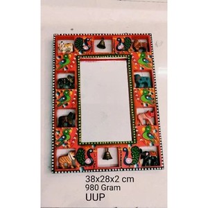 Handcrafted Sheesham Wood Carved <b>Mirror</b> Frame - Wholesale B2B - Product Image 4