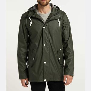 Imperméable à capuche en PU respirant, pliable et confortable de haute qualité pour les trajets par temps de pluie - Product Image 2