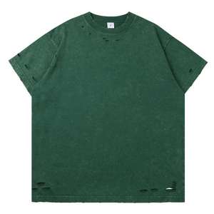 เสื้อยืดโอเวอร์ไซส์สไตล์วินเทจ ลุคสตรีทแวร์สุดหรู คุณภาพสูง ซักย้อมแบบแอซิดวอช สำหรับผู้ชาย ขายส่ง - Product Image 4