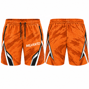Pantalones Cortos Deportivos Sublimados Blancos Personalizados para Hombre, Ligeros, de Secado Rápido, Transpirables, para Gimnasio, Entrenamiento, Running - Product Image 3
