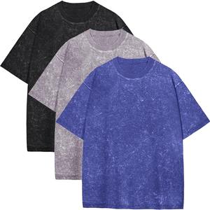 Camiseta Oversize al por Mayor con Diseño Gráfico Personalizado, Logotipo, Estilo Vintage, Algodón Pesado, Camiseta Lisa de Tallas Grandes, Casual para Hombre - Product Image 6