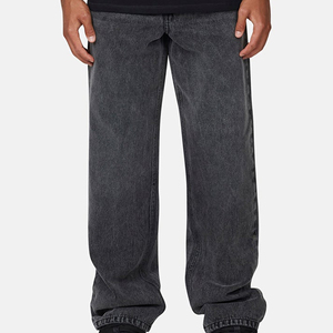 Pantalones Vaqueros Anchos de Mezclilla para Hombre, Estilo Casual, Retro, Clásico, Holgado, Hip Hop, Vintage - Product Image 1