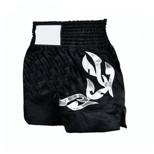 Pantalones Cortos de Entrenamiento de Muay Thai y Kickboxing Casuales Hechos a Medida de Alta Calidad, Tela Oxford Media, Transpirables, Elásticos, con Logotipo Personalizado Bordado - Product Image 4