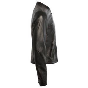 Créez votre propre veste en cuir à col montant pour homme, prix raisonnable, fermeture éclair, veste en cuir pour homme - Product Image 2