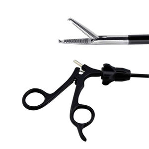 Pinza de Kocher Laparoscópica Manual de 5 mm y 31 cm, Instrumento Quirúrgico de Acero Inoxidable, Herramienta de Precisión con Certificación CE - Product Image 6