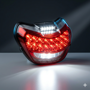 Luz Trasera LED para Motocicleta con Luz para Placa de Matrícula |   Conjunto de Luz de Freno Trasera |   Repuesto OEM - Product Image 2