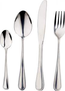 Juego de cubiertos de metal de peso pesado con acabado premium diseñado para restaurantes, hoteles y servicios de catering. - Product Image 3