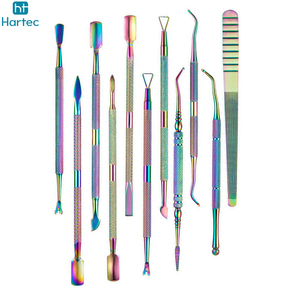 Poussoir à cuticules professionnel en acier inoxydable plaqué arc-en-ciel, coloré, de qualité professionnelle, nouveau produit au meilleur prix - Product Image 4