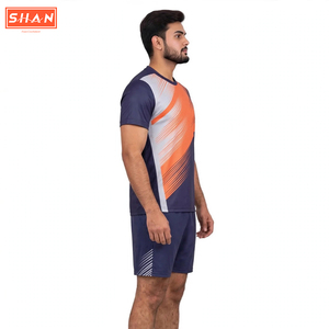 Ensemble uniforme de tennis personnalisé pour hommes, vêtements de sport athlétiques, chemise et short, séchage rapide, respirant, léger, imprimé, sublimé, anti-UV - Product Image 3