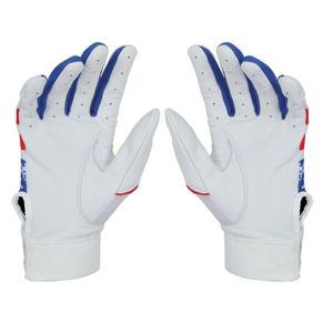 Gants de frappe de baseball professionnels colorés et élégants, 100 % cuir de vachette, paume personnalisable, fermeture auto-agrippante, durables - Product Image 3