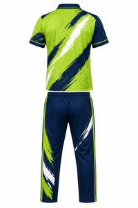 Ensemble de maillot et pantalon de cricket sublimé pour homme, respirant, en polyester, manches courtes, coupe classique, toutes saisons, vêtements d'équipe - Product Image 3