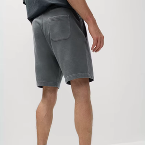 Shorts Bermuda en Coton Uni pour Homme avec Cordon de Serrage à la Taille, Logo Avant, Poches, Respirant, Séchage Rapide, Style Décontracté - Product Image 2