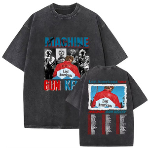 T-shirt à manches courtes pour homme, coupe classique, col rond, avec logo imprimé sur le devant, jersey 100% coton, anti-boulochage, style décontracté - Product Image 2