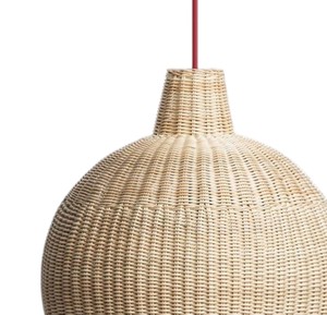 Signature Creative Globe Design Rattan Lampshade Handmade Woven Ceiling Pendant <b>Light</b> Fixture Rustic <b>Chandelier</b> - Product Image 3