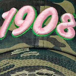 AKA 1908 <b>Camo</b> Hat Pink Embroidered Letter Baseball <b>Cap</b> Adjustable Cotton Headwear Camouflage Style Casual Fashion <b>Cap</b> for Men - Product Image 6