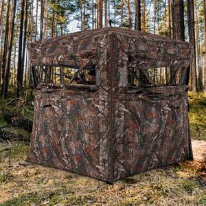 Abri de chasse à vision panoramique à 360 degrés pour 2-3 personnes, imperméable, à dégagement rapide - Product Image 1