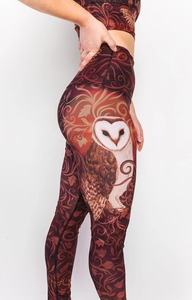 ชุดโยคะพิมพ์ลาย Wisdom Seeker ดีไซน์เฉพาะ OEM สำหรับผู้หญิง ชุดโยคะสองชิ้น ระบายอากาศได้ดี ซับเหงื่อ กางเกงเลกกิ้งเอวสูง - Product Image 6