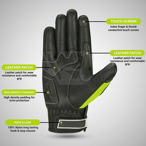 Guantes de Motocicleta de Cuero Personalizados Profesionales con Nuevo Diseño 2026 para Ciclismo, Transpirables, con Pantalla Táctil, Unisex, Ligeros - Product Image 2