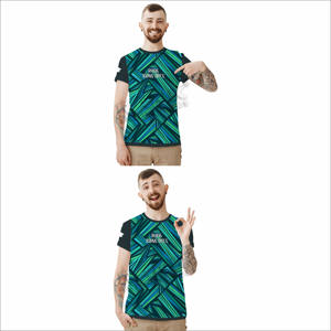 T-shirts pour hommes à manches courtes, coupe ample, décontractés, 100% coton, col en V, imprimés, confortables - Product Image 5