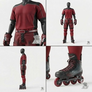 Tenue de hockey sur roulettes personnalisée, sublimation intégrale, vêtements d'équipe, tissu respirant de haute qualité, ensemble d'équipement sportif professionnel - Product Image 6