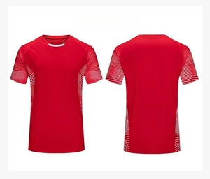 Maillot de football à manches courtes pour homme, col rond, polyester respirant, imprimé rayé, coupe athlétique, vêtements de sport toutes saisons - Product Image 6