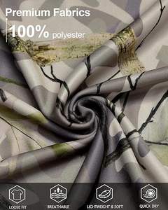 เสื้อเชิ้ตผู้ชายลายพรางสำหรับล่าสัตว์ แขนยาว แห้งเร็ว น้ำหนักเบา ป้องกันแสงแดด UPF 50+ เหมาะสำหรับตกปลา - Product Image 5