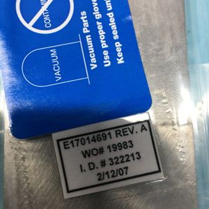 แผ่นโค้ง VARIAN E17014691 สำหรับช่องด้านบน, 143527 - อุปกรณ์และอะไหล่เซมิคอนดักเตอร์ระดับโลกที่เชื่อถือได้ - Product Image 2
