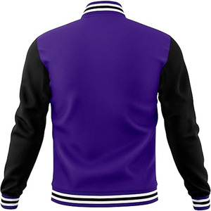 Custom Men's Varsity <b>Jacket</b> With <b>Leather</b> Sleeves <b>Winter</b> Autumn Men's <b>Jackets</b> Embroidery - Product Image 5