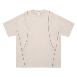 Camisetas de Alta Calidad con Hombros Caídos, Top de Algodón para Hombre, Diseño Popular, Camiseta de Playa de Verano, Unisex, Manga Corta - Product Image 1