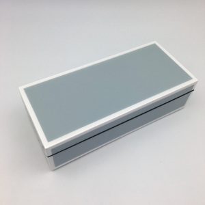 Caja de Joyería de Laca Hecha a Mano Sostenible, Color Gris Claro con Detalles Blancos, Organizador de Almacenamiento, Proveedor Mayorista B2B, OEM - Product Image 1