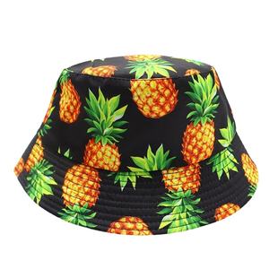 Acheter en gros bas prix unisexe logo personnalisé ananas seau chapeaux partout imprimer réversible seau chapeaux 2025 - Product Image 4