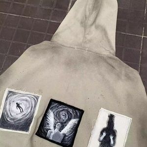Sweat-shirts d'hiver avec poche, logos personnalisés, motif uni, délavé, séchage rapide, respirant, haute qualité, décontracté pour hommes - Product Image 5