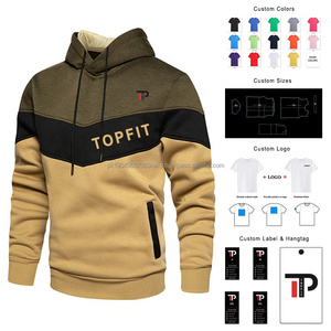 Sweat à capuche en coton biologique coutures de qualité couleur poids lourd mode hommes pull à capuche éponge française sweats à capuche surdimensionnés Hombre - Product Image 6