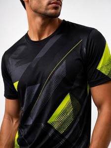 เสื้อยืดคอกลมแขนสั้นผู้ชาย ผ้าเจอร์ซีย์เนื้อแน่น 180 กรัม แห้งเร็ว ผลิตจากโพลีเอสเตอร์ ทรงปกติ สไตล์ลำลอง กำลังเป็นที่นิยม - Product Image 5
