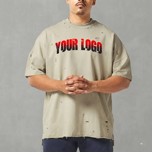 Camiseta de Algodón para Hombre, Colores Personalizados, Estilo Deportivo, Camiseta Lisa para Impresión - Product Image 1