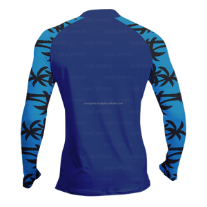 Rash Guard MMA sublimé personnalisé OEM-ajustement par compression, motif imprimé, vêtements de sport pour hommes - Product Image 4