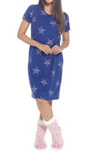 Chemise de nuit en coton à manches courtes pour femmes - Product Image 2