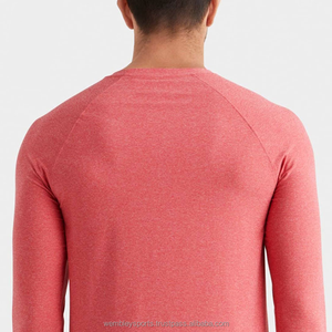 Camisetas de hombre impresas personalizadas de alta calidad, venta al por mayor, secado rápido, mangas completas, de punto, poliéster, Spandex, a granel, en blanco, de alta calidad - Product Image 5