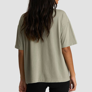 Fitness <b>Top</b> Moisture Wicking Plus Size Summer New Arrival Sportswear Athletic Down Shoulder Plus Size 100% Cotton Shirt - Product Image 4
