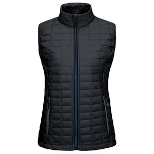 Puffer Vest Voor Dames Meisjes Lichtgewicht Opstaande Kraag Winter Crop Vest Warme Bovenkleding Gewatteerde Gilet Vest Vest Vest Vest