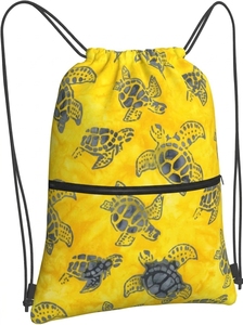 Custom Logo Animal Prints Canvas <b>Drawstring</b> <b>Backpacks</b> Unisex High Quality Sports Beach Theme 30-40L Capacity Interior Zipper - Product Image 6