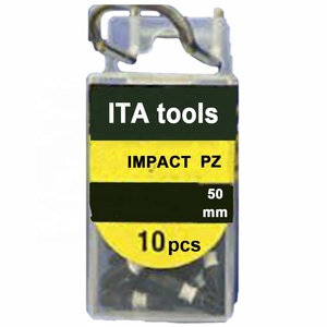 Embouts Pozidriv à percussion ITA Tools 1/4\" 50 mmL avec gaine colorée, fabriqués à Taïwan pour la réparation - Product Image 2