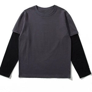 Camiseta de Manga Larga para Hombre, Doble Capa, Tejido de 320 g/m², Mezcla de Algodón, Transpirable, Secado Rápido, Logotipo Personalizado, Estilo Urbano - Product Image 4