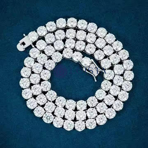 IGI Certified Lab Grown Diamond Hip Hop Cuban Link <b>Chain</b> Necklace In Gold <b>Iced</b> <b>Out</b> <b>Chain</b> for Men - Product Image 3
