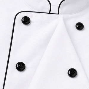 Vestes de chef pour hommes avec logo personnalisé, polyester/coton, uniforme de cuisine professionnel pour le personnel de restaurant, d'hôtel et de restauration, veste de chef - Product Image 3