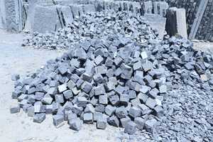 Natural Dark <b>Stone</b> Handcrafted Cobble Setts for Outdoor Walkway Driveway Patio <b>Landscaping</b> Garden Flooring Cube Blocks - Product Image 4